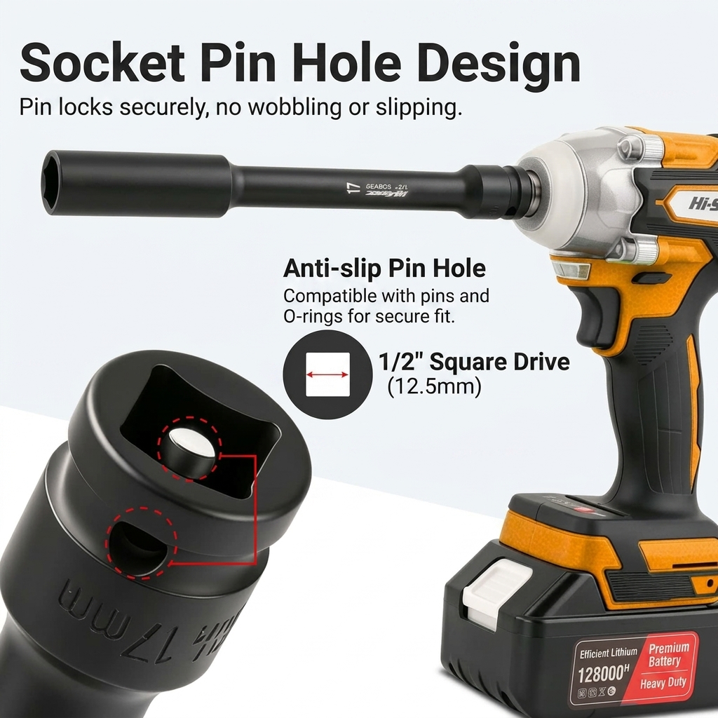 Llave de impacto extra larga d - Pneumatic Impact Wrench reseña y precio