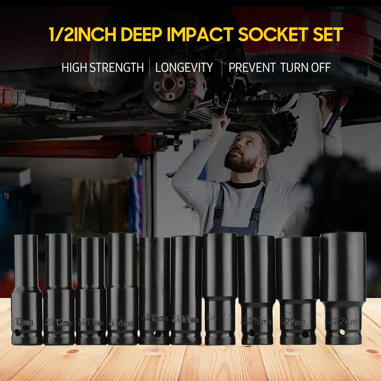 Juego de 10 llaves de impacto  - Pneumatic Impact Wrench reseña y precio