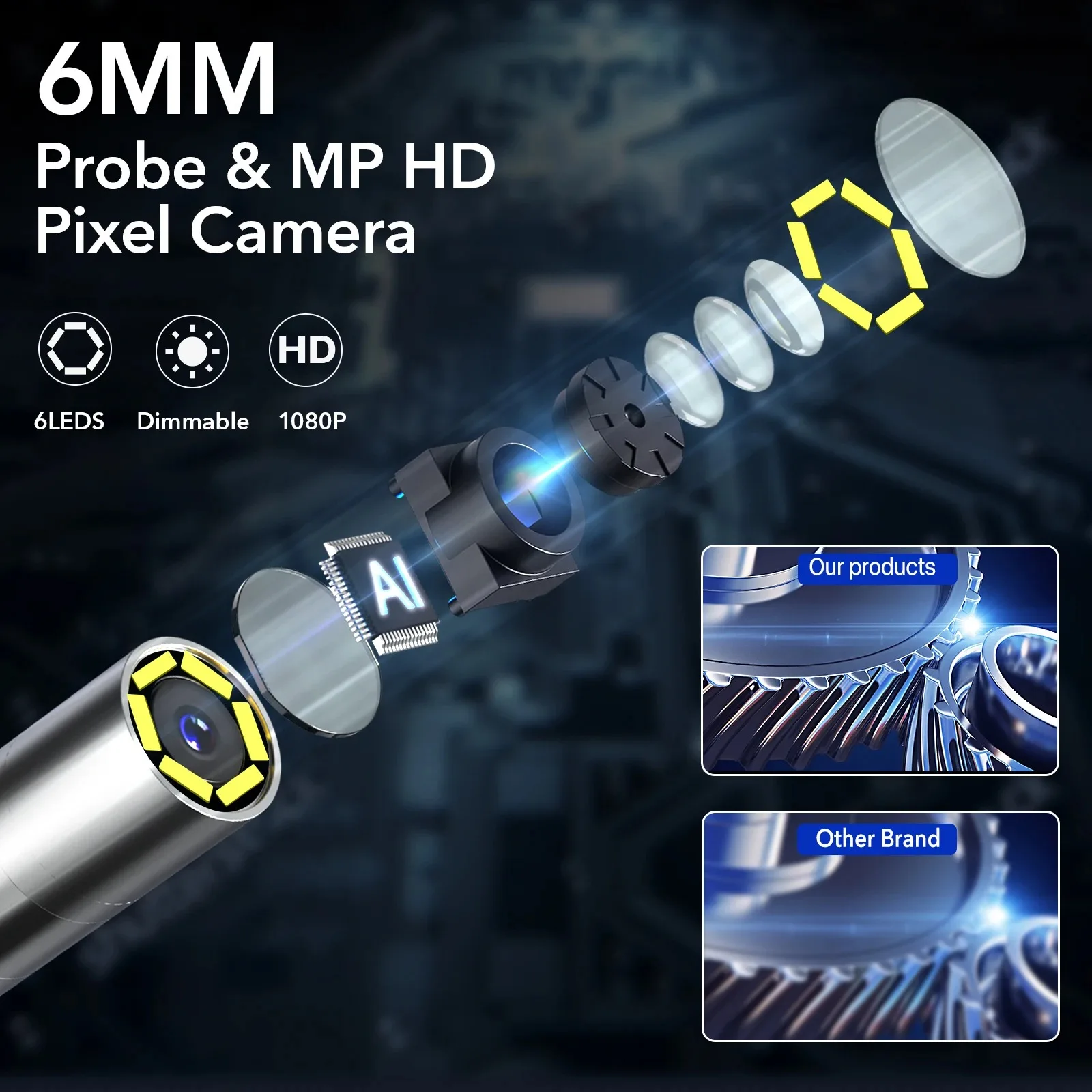 Endoscopio Industrial RALCAM d - Endoscope Inspection Camera reseña y precio