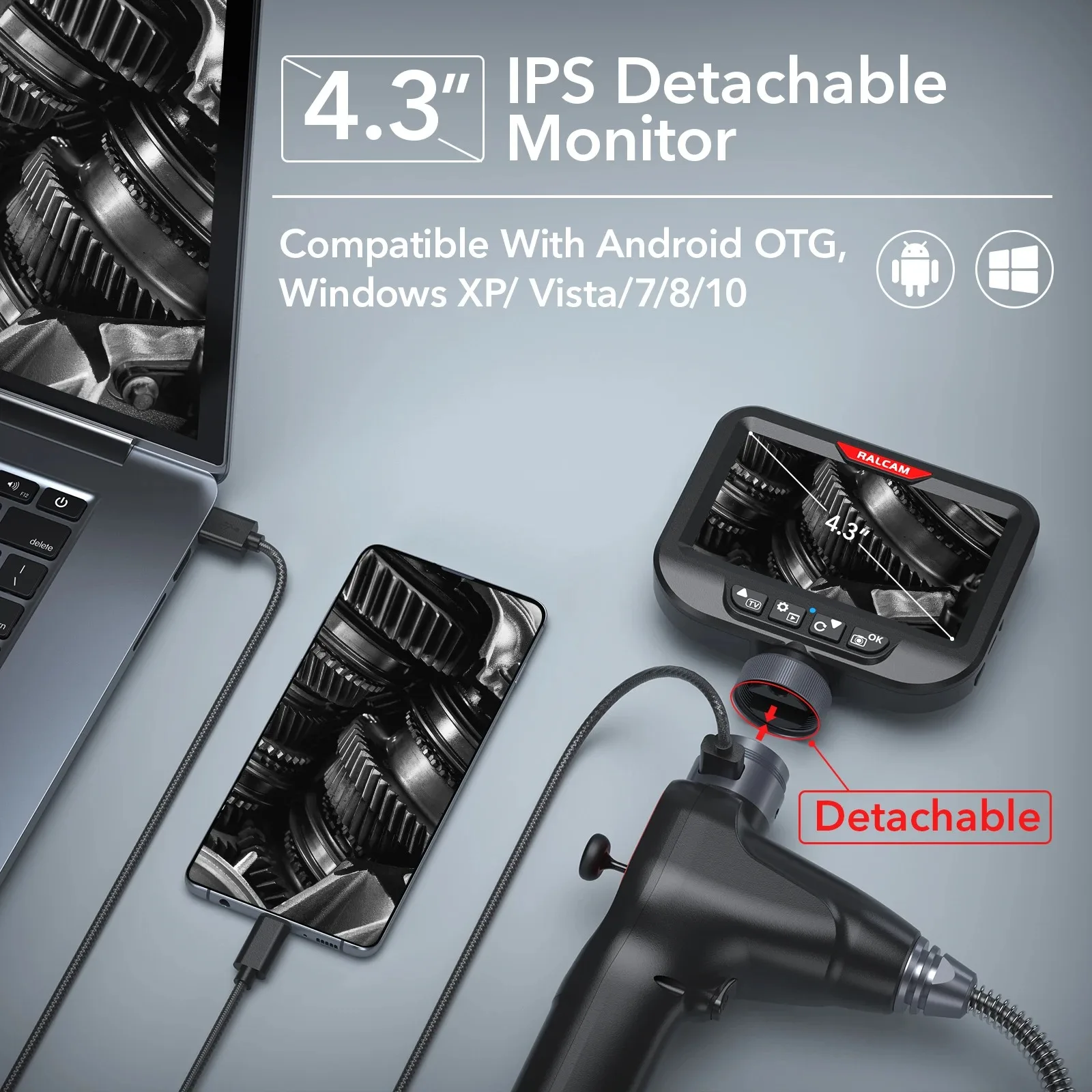 Endoscopio Industrial RALCAM d - Endoscope Inspection Camera reseña y precio