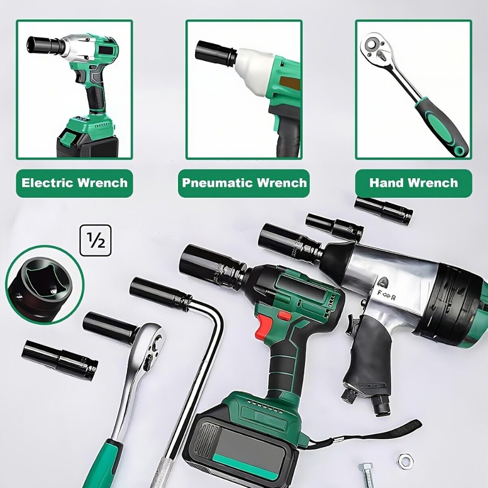 Juego de enchufes de impacto d - Pneumatic Impact Wrench reseña y precio